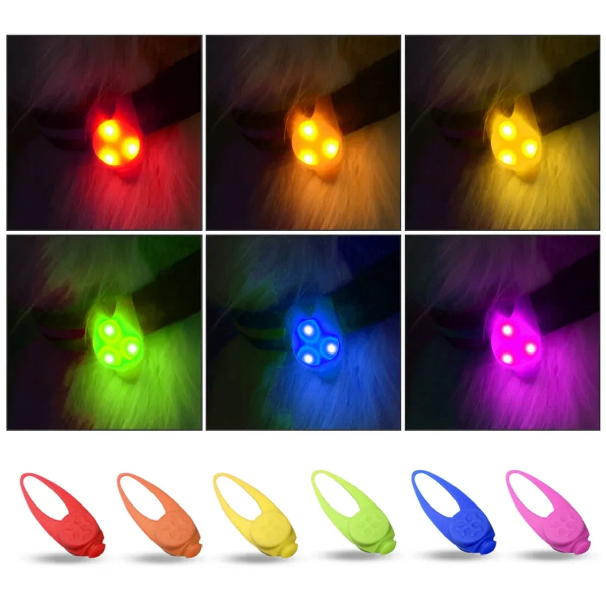LED Glow Safety Collar Pendant for Dogs & Puppies