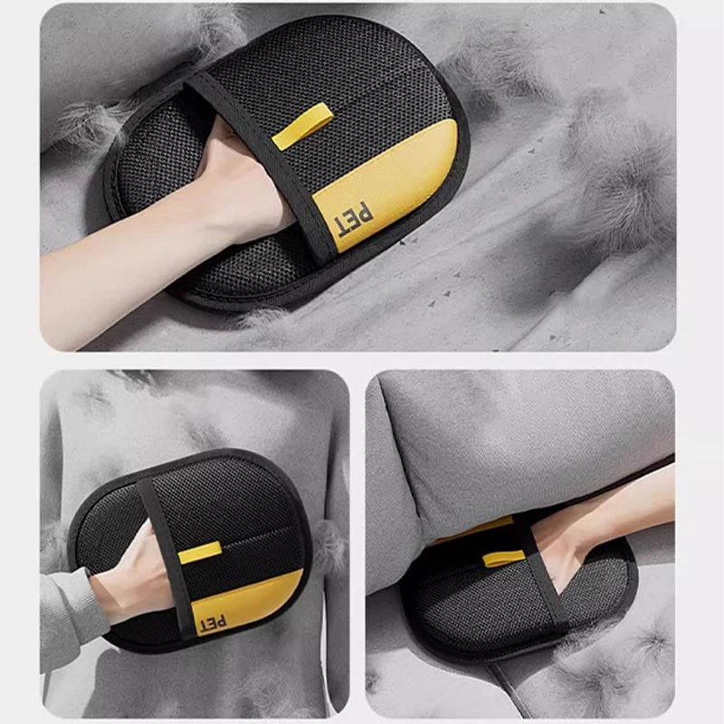Pet Hair Removal Grooming Gloves, Double-Sided Deshedding Tool