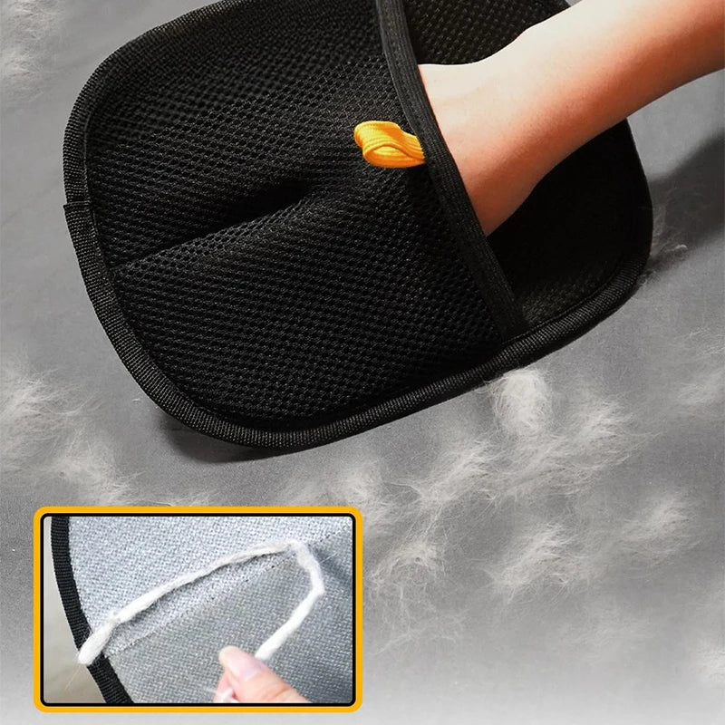 Pet Hair Removal Grooming Gloves, Double-Sided Deshedding Tool